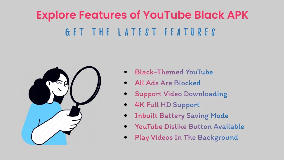 Explore Features of YouTube Black APK