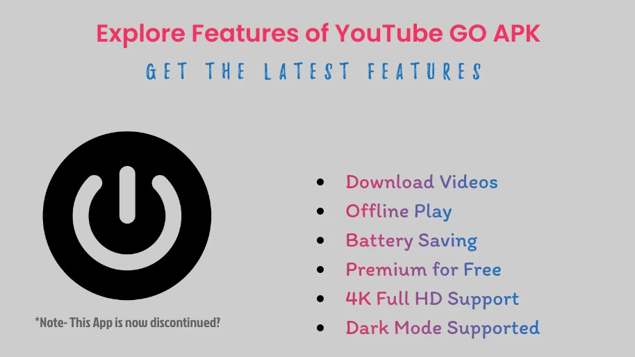 Explore Features of YouTube GO APK